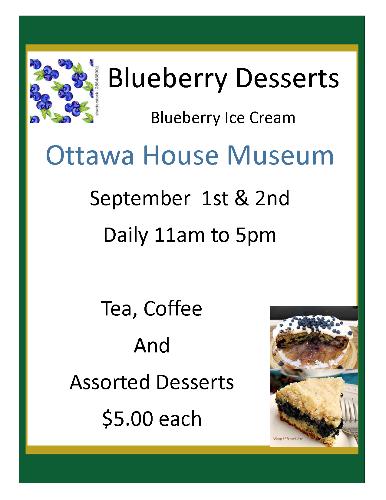 Blueberry Desserts 2018